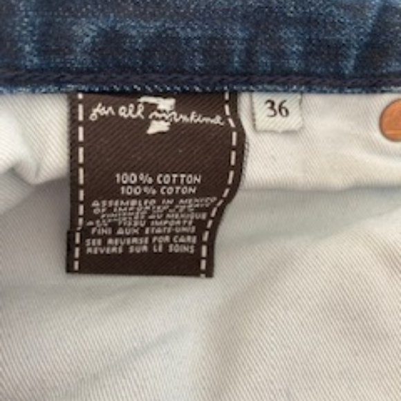 7 for All Mankind Men's 36 Blue Denim Jeans - Picture 4 of 4